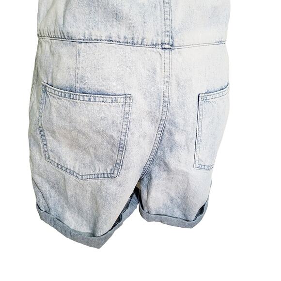 Izzue Acid Washed 100% Cotton Denim Romper Y2K Size XS - Picture 6 of 9